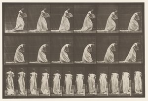 Courtseying, Fan in Right Hand by Eadweard Muybridge