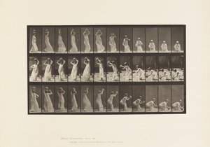 Plate 206. Carrying Water Jar on Head, Turning and Placing it On by Eadweard Muybridge
