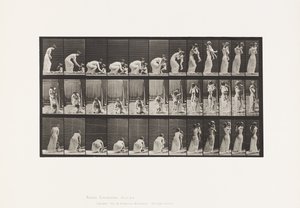 Plate 214. Lifting Child (70) from the Ground, Turning Around by Eadweard Muybridge
