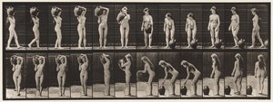 Removing Water Jar from Shoulder to the Ground & Turning by Eadweard Muybridge