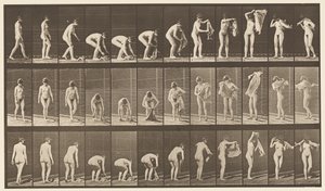 Lifting Cloth from the Ground by Eadweard Muybridge
