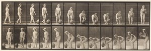 Plate 228. Turning & Lifting Water Jar from the Ground by Eadweard Muybridge