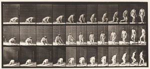 Plate 255. Arising from Kneeling and Turning by Eadweard Muybridge