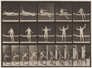 Plate 260. Arising from Couch and Stretching Arms by Eadweard Muybridge