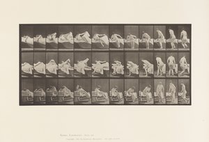 Getting Out of Bed and Preparing to Kneel (Plate 264) by Eadweard Muybridge