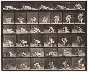 Plate 270. Arising from the Ground with Pamphlet in Left Hand by Eadweard Muybridge