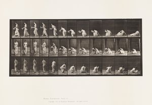 Plate 271. Arising from the Ground with a Paper in Left Hand by Eadweard Muybridge