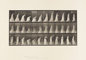 Picking up a Ball and Throwing It by Eadweard Muybridge