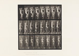 Carrying Hand of Bricks up a Ladder by Eadweard Muybridge