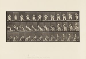 Toilet; Rising from Chair and Putting on Clothing by Eadweard Muybridge
