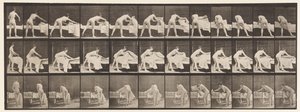 Plate 436. Making Up a Bed by Eadweard Muybridge