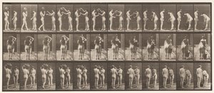 Plate 447. Two Models, Taking Water-Jar from Shoulder by Eadweard Muybridge