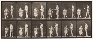 Plate 450. Two Models, 8 Brings Cup of Tea, 1 Takes Cup & Drinks