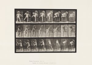 Child, Getting Up on Chair by Eadweard Muybridge