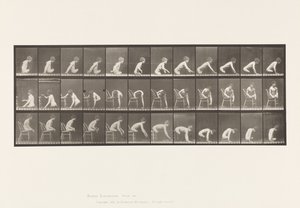 Double Amputation of Thighs; Boy; Moving Forward (Plate 538) by Eadweard Muybridge