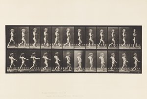 Bow Legs; Boy; Spinal Caries; Girl Walking by Eadweard Muybridge