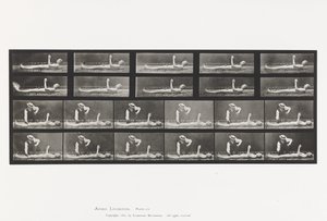 Plate 556. Local Chorea; A, B, While Lying by Eadweard Muybridge