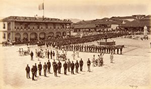 Reception of the Artist, Quezaltenango, Guatemala by Eadweard Muybridge