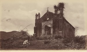 Ruins of the Church of San Miguel, Panama, 1877 by Eadweard Muybridge