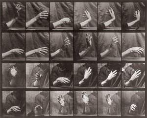 Sequence with Hand Movement, Plate 535 from Animal Locomotion by Eadweard Muybridge