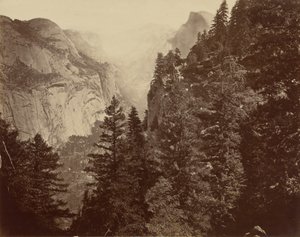 Tenaya Canyon from Union Point, Valley of the Yosemite, 1872 by Eadweard Muybridge