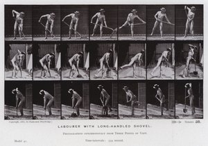 The Human Figure in Motion: Labourer with long-handled shovel by Eadweard Muybridge