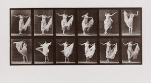Woman dancing, Plate 107 from Animal Locomotion by Eadweard Muybridge