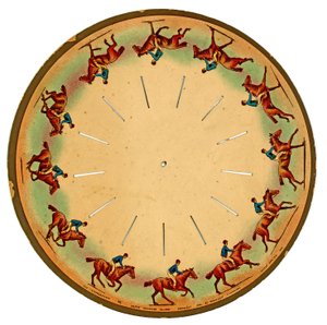 Zoopraxiscope Disc Showing a Horse Galloping, 1893 by Eadweard Muybridge