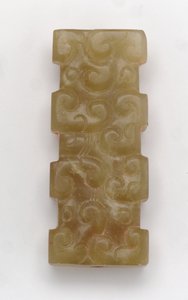 Rectangular pendant by Eastern Zhou Dynasty Chinese School