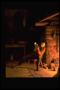 Boyhood of Lincoln by Eastman Johnson