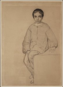 Young Boy Seated
