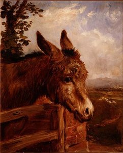 A Donkey at a Gate by Ebenezer Newman Downard