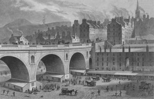 Vegetable and Fish Market, From the Rainbow Gallery, Edinburgh, 1830