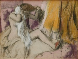 After the Bath by Edgar Degas