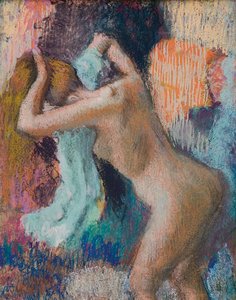 After the Bath, Woman Drying Herself by Edgar Degas