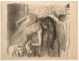 After the Bath by Edgar Degas