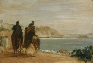 Ride by the Sea. Around 1860