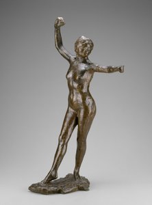 Dancer Ready to Dance, Right Foot Forward by Edgar Degas