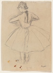 Dancer Standing, Back View, 1872-1873 by Edgar Degas