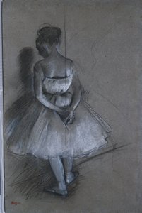 Dancer Standing with Hands Crossed Behind Her Back by Edgar Degas