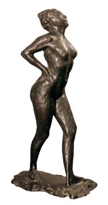 Dancer at rest, sculpture by Edgar Degas