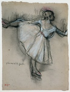 Dancer at the Bar, c.1885 by Edgar Degas