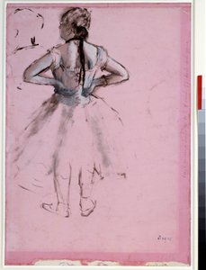 Dancer from Back, Hands on Hips by Edgar Degas
