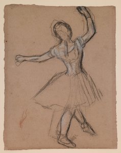 Dancer on Stage and in Motion by Edgar Degas