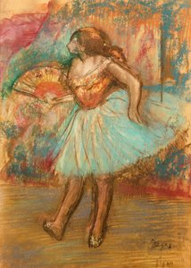 Dancer with a Fan, c.1895-1900 by Edgar Degas