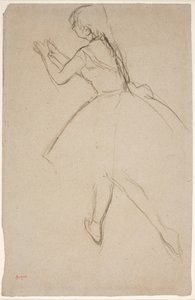Dancer in Walking Position with Arms Stretched Forward by Edgar Degas