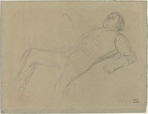 Fallen Jockey (Study for Scene from the Steeplechase: The Fallen Jockey) by Edgar Degas