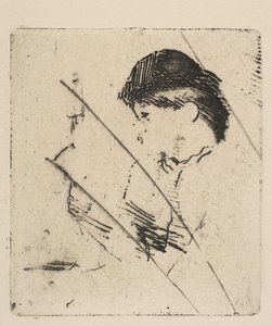 Head and Shoulders of a Young Woman in Profile I by Edgar Degas