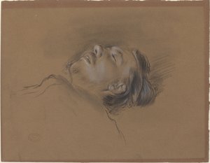 Head of the Fallen Jockey by Edgar Degas