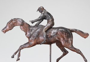 Jockey with Cap by Edgar Degas